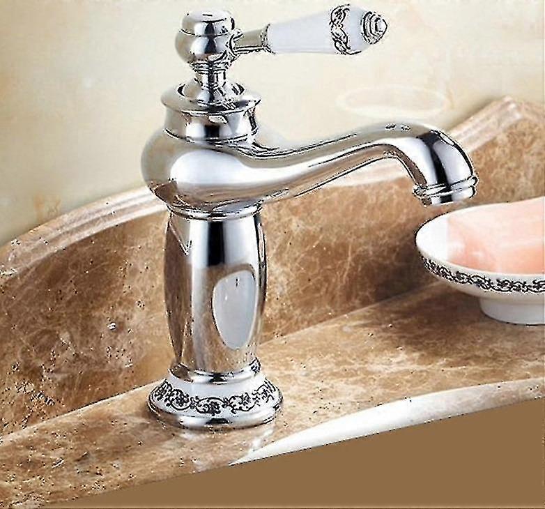Chrome Basin Faucet, Single Handle Mixer Tap
