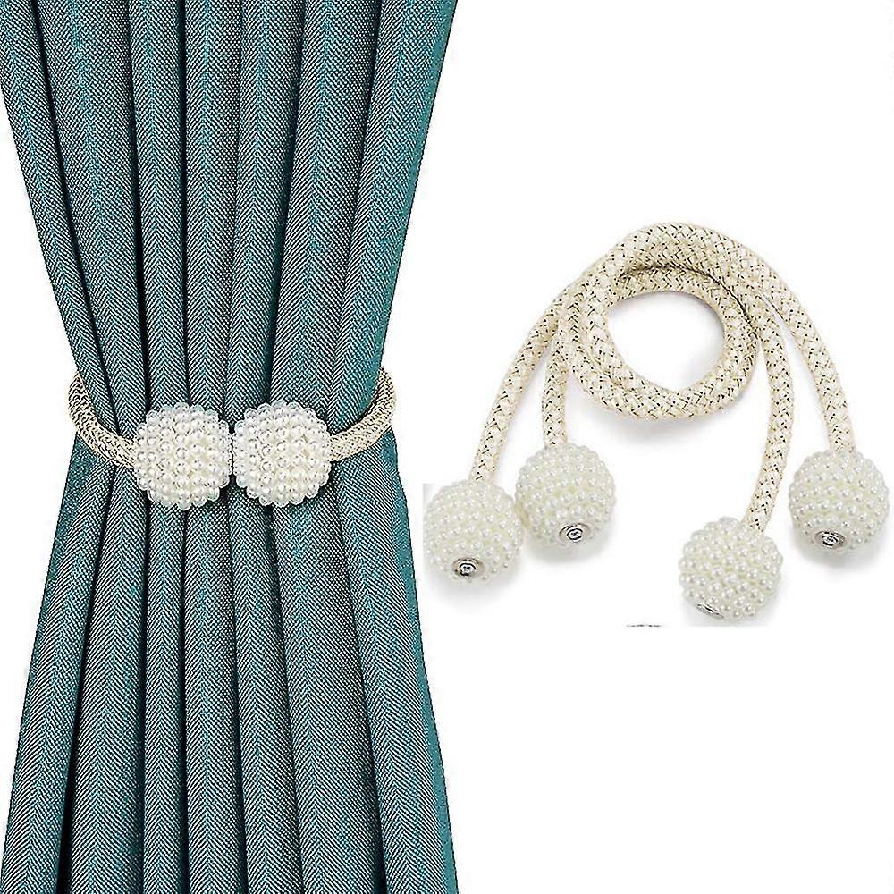 2pcs Magnetic Curtain Tiebacks Clips Decorative Rope Holdbacks