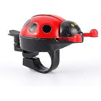 Fahrradklingel Kinderkäfer Bell Ringer Fahrrad Lenker Alarm Sound Bell Geschenk Nette Kinderglocke, rotes Sternenlicht
