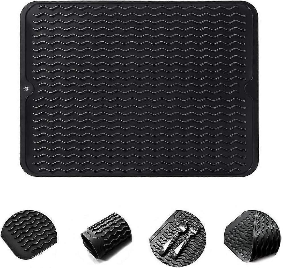 Large Silicone Drying Mat, Reusable, Non-slip, Heat Resistant, For Kitchen