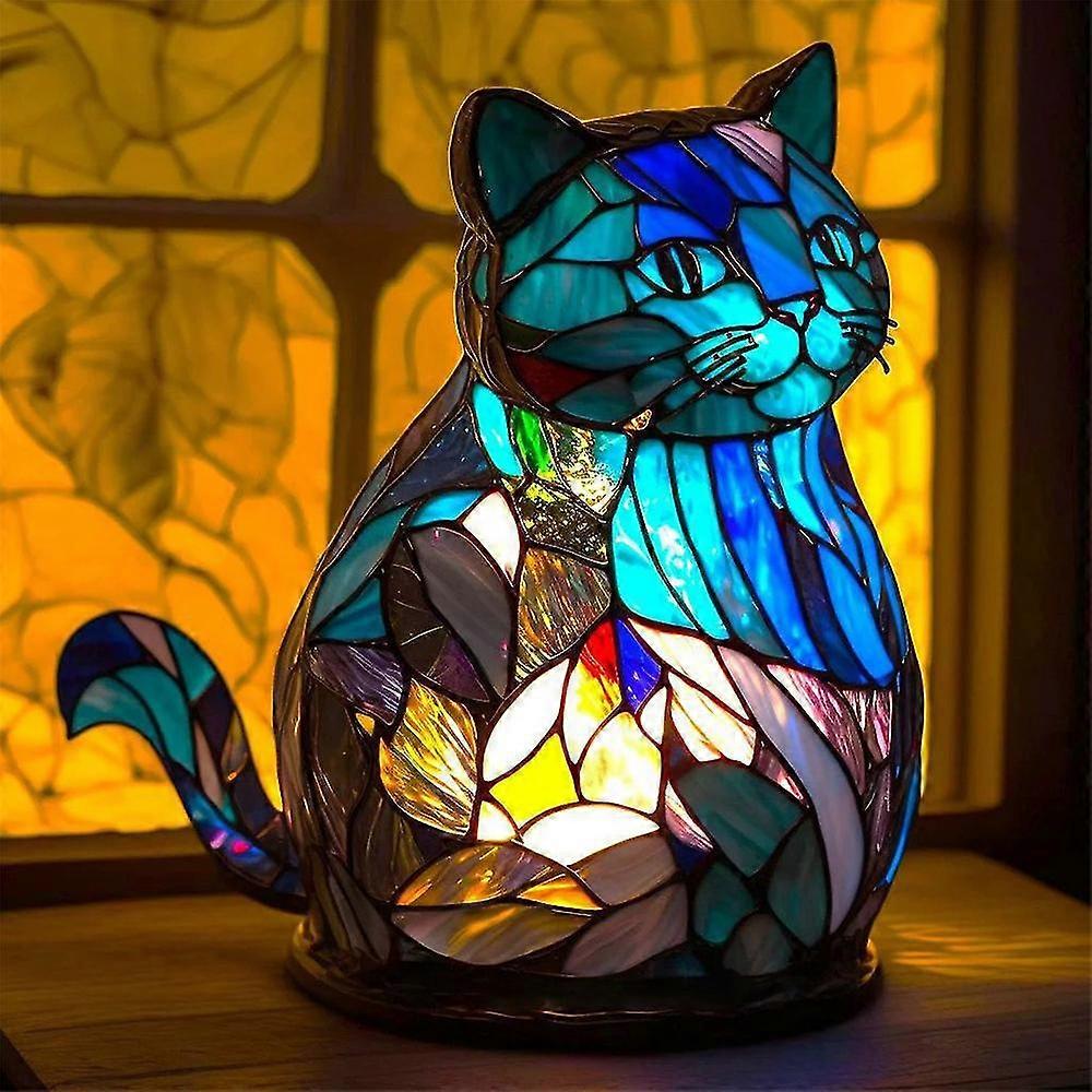 Lampe de table en métal plat, décoration de table et décoration d'intérieur, série de lampes de table animaux