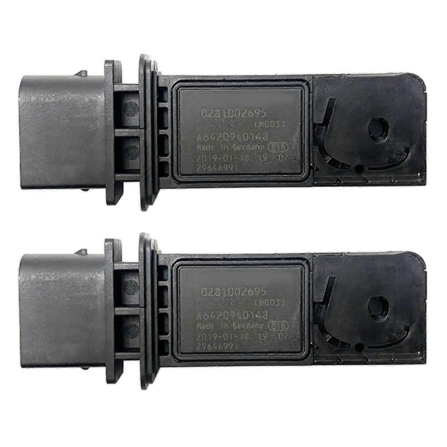 2X Auto Luftmassenmesser Sensor Massensensor 0281002695 A6420940148 für