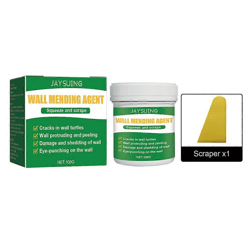 Wall Crack Repair Mending Agent Home Wall Repair Paste Restore Cream + Scraper