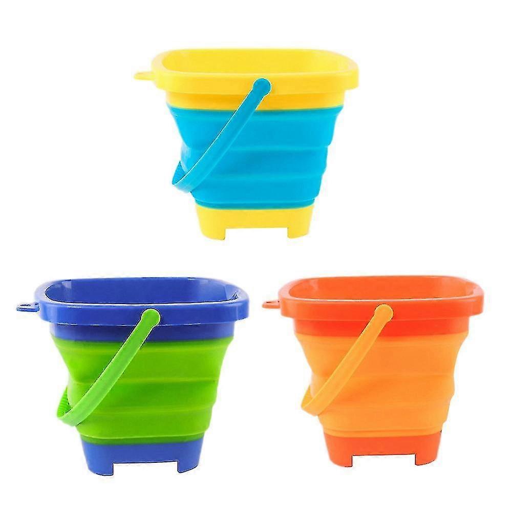 3pcs Foldable Et Foldable Pail Et Ets Silic Collapsible Et For Kids Beach P