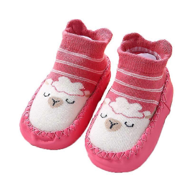 2 Pairs Infant Toddler Infant Newborn Striped Non-Slip Slip Socks No Show Crew Boat Cotton Slipper Socks