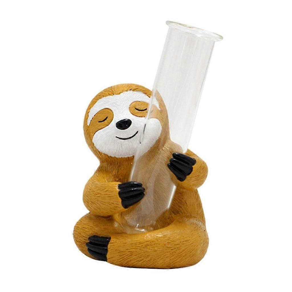 Sloth Test Tube Vase Support Holder Multifunction Desktop Decoration