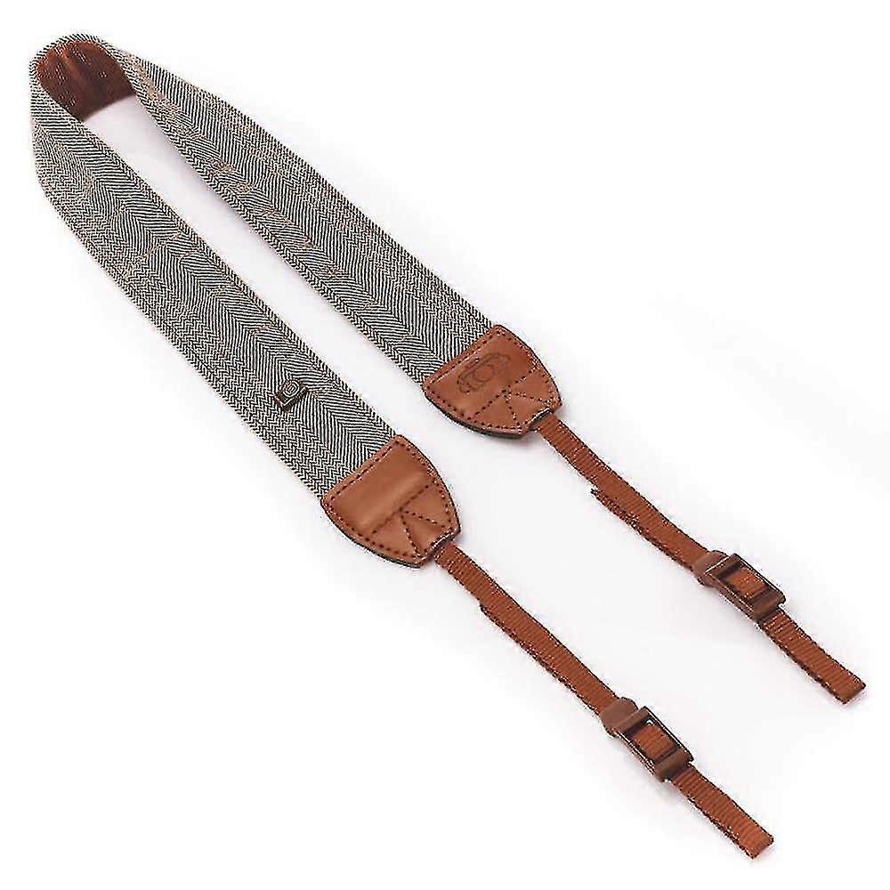 Camera Strap Camera Shoulder Neck Vintage Strap (2 Pieces, Brown)