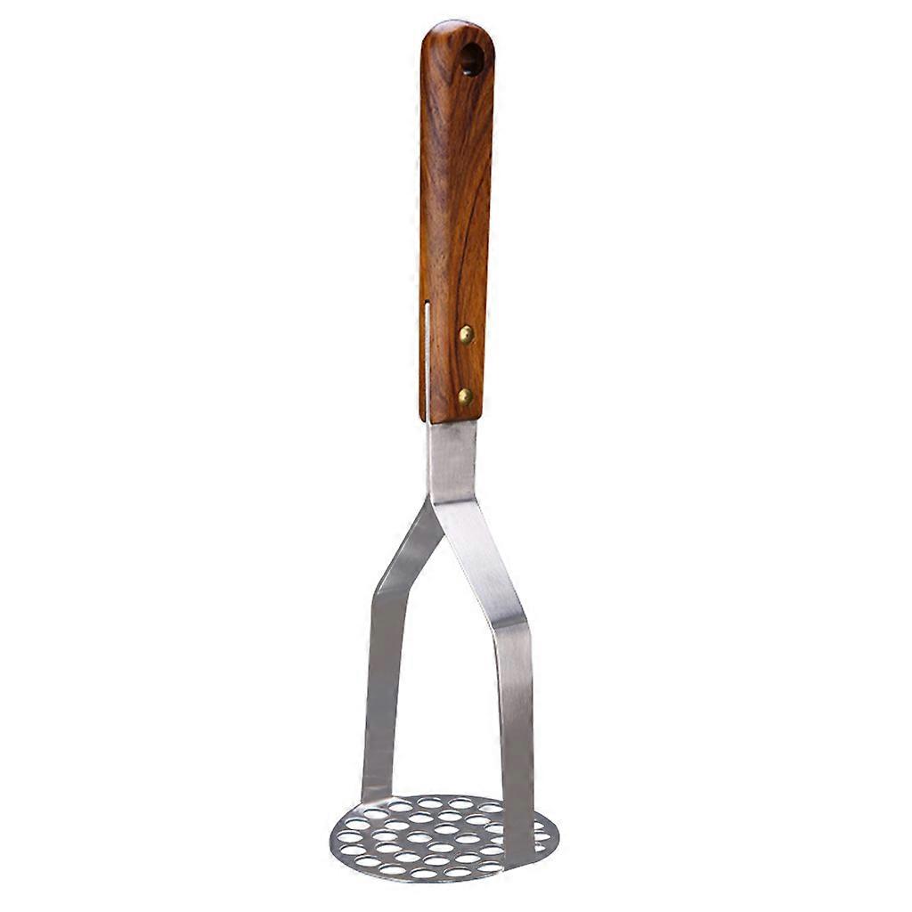 Potato Masher Stainless Food Masher Utensil with Wood Handle Versatile Mashers
