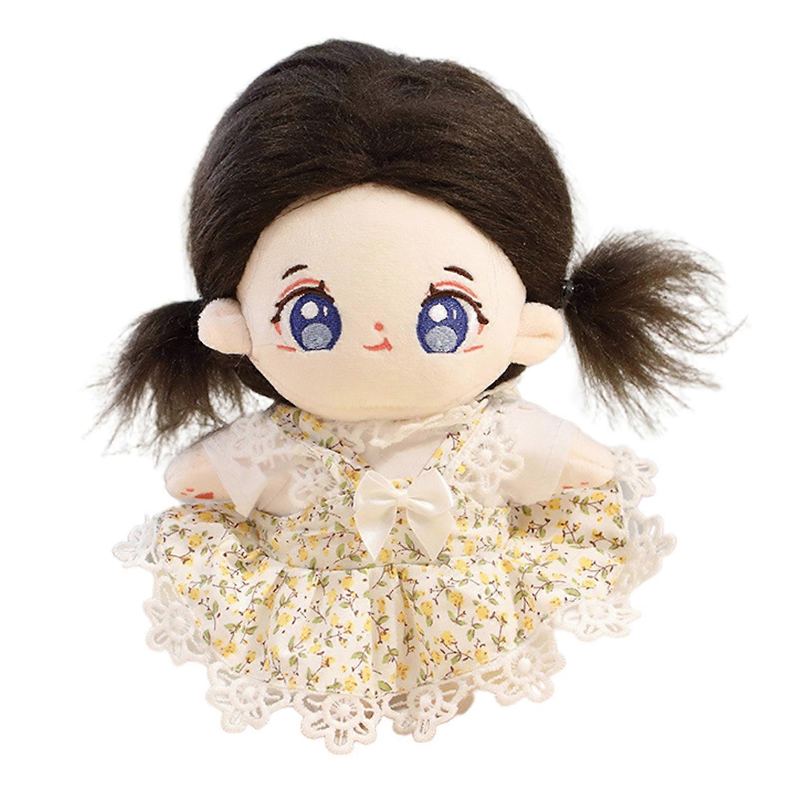 Toy Doll Vivid Expression Super Soft Handmade Multi-purpose Indeformable Dress The Doll Portable 20cm Plush Idol Doll Child Toy Kaesi