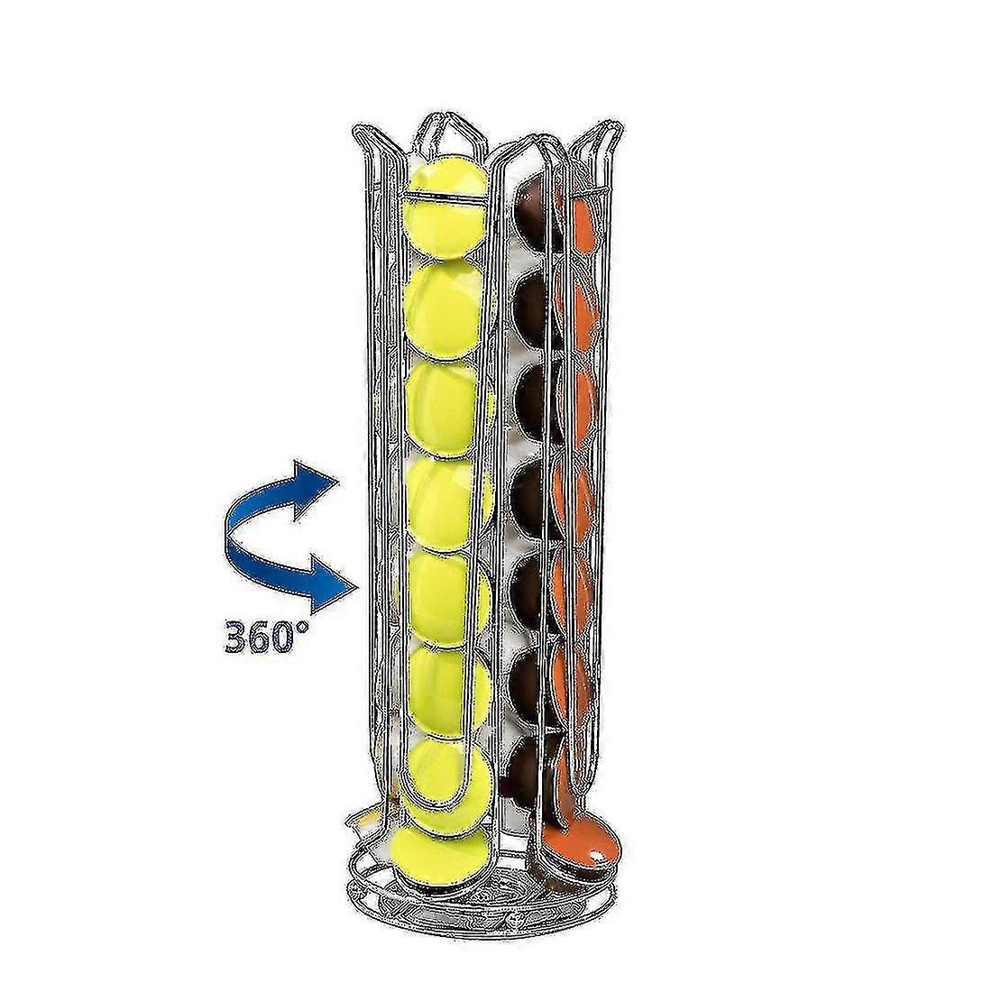 Rotating 32 Dolce Gusto Capsule Distributor Chrome Steel