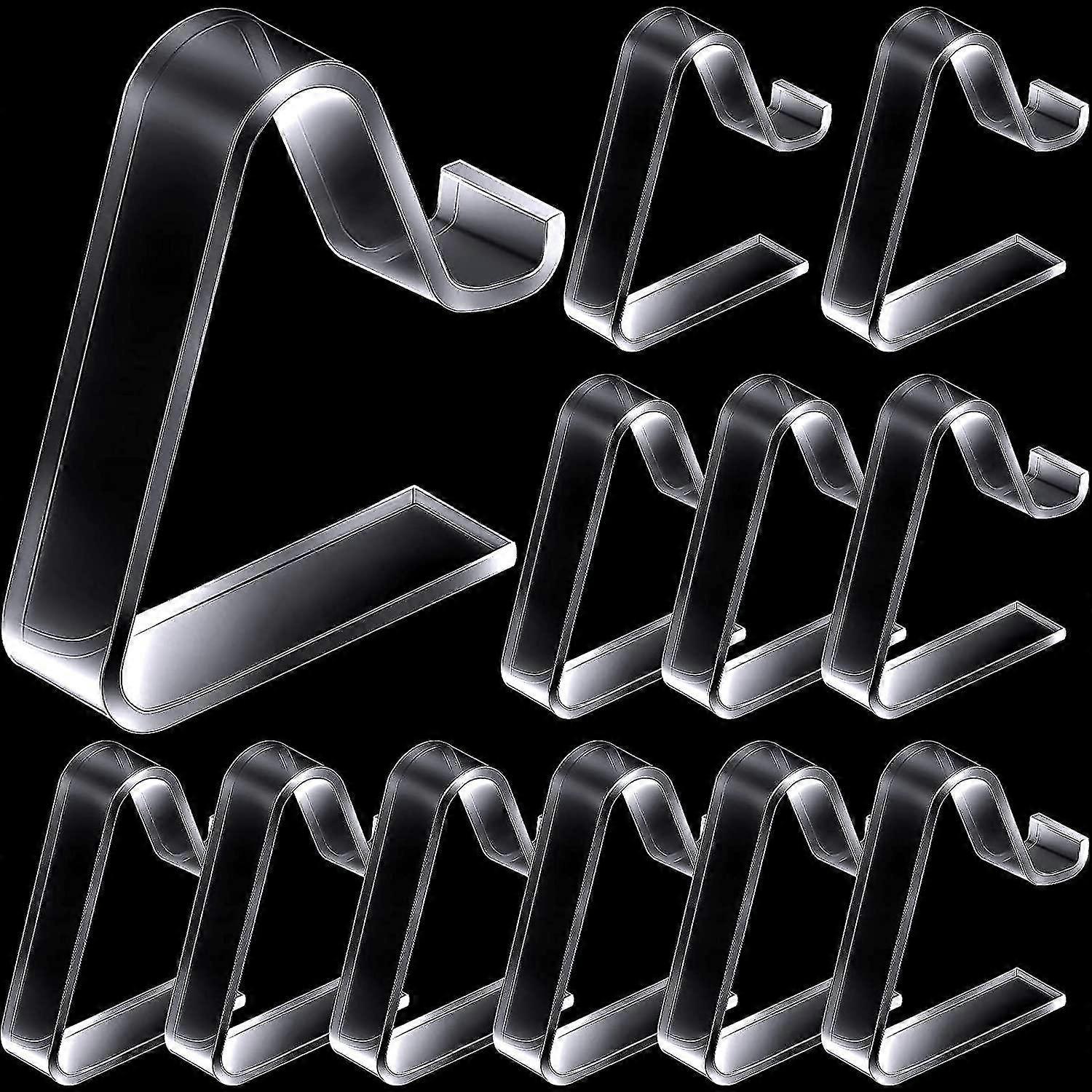 Transparent Clear Tablecloth Clips, Plastic Table Cloth Hold Down Clips Table Cloth Holder for Chris