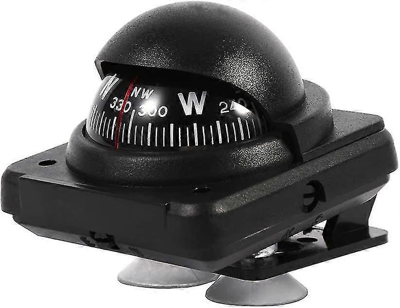 Portable Car Compass, Multi-function Outdoor Dash Compass Car Dashboard Compass Marine Navigation Compass Electronic Voyager Compass Flush Mount For C
