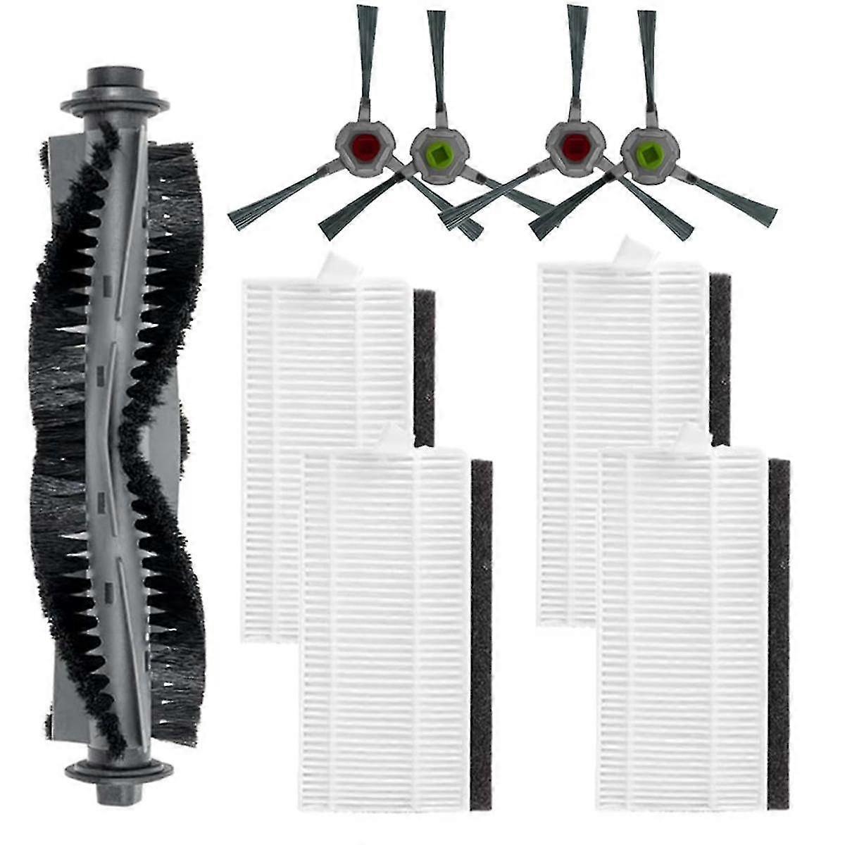 Main Brush Filters Side Brushes Kit for AIRROBO P20 Robot Vacuum Cleaner Replacement Spare Part Accessories Set
