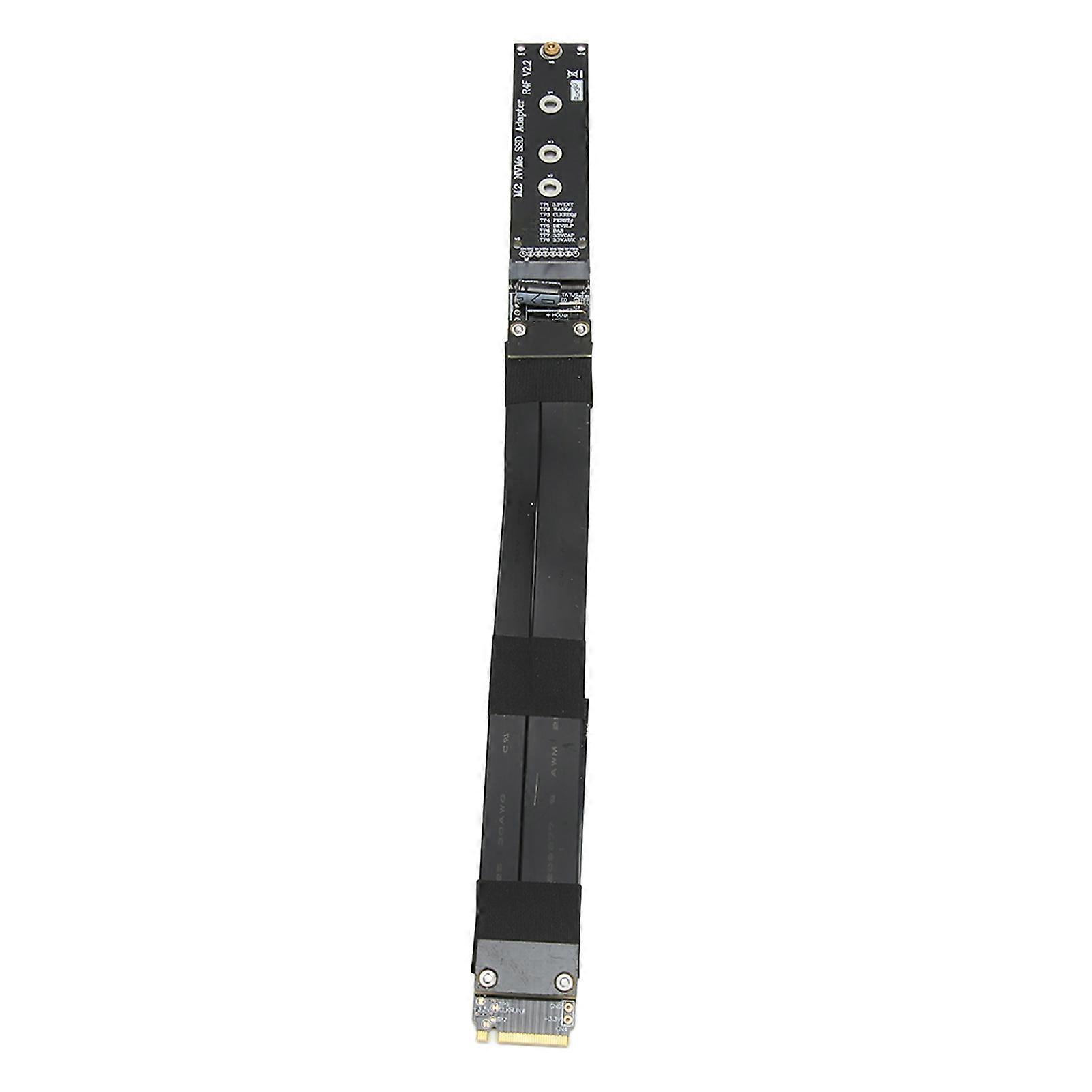 M.2 NVMe SSD Extension Cable PCB R44SF M.2 to PCI E 3.0 X4 32G/bps M Key Extender for Win for Linux 15cm