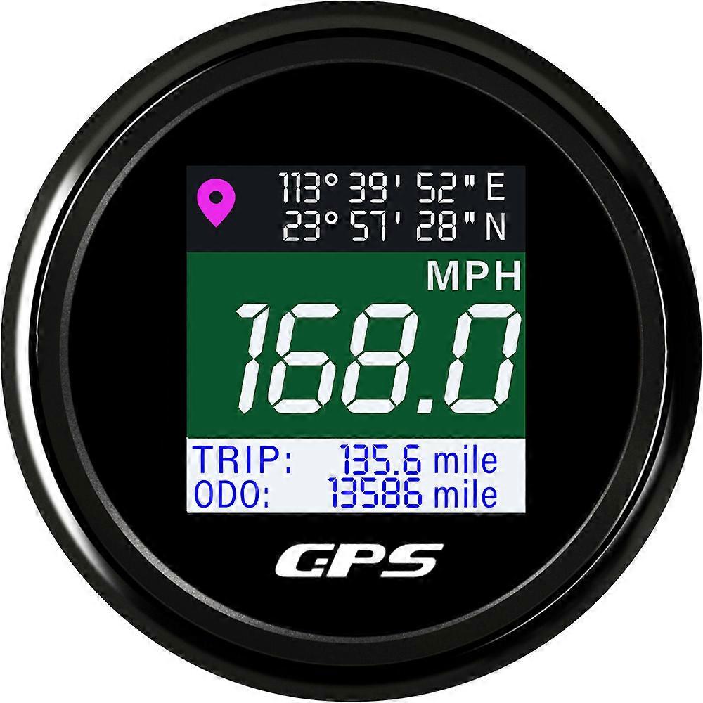 Digital Gps Speedometer Waterproof with LCD Odometer Speed Gauge Mph Knot Km/h GPS Antenna for Boat Car Motorcycle