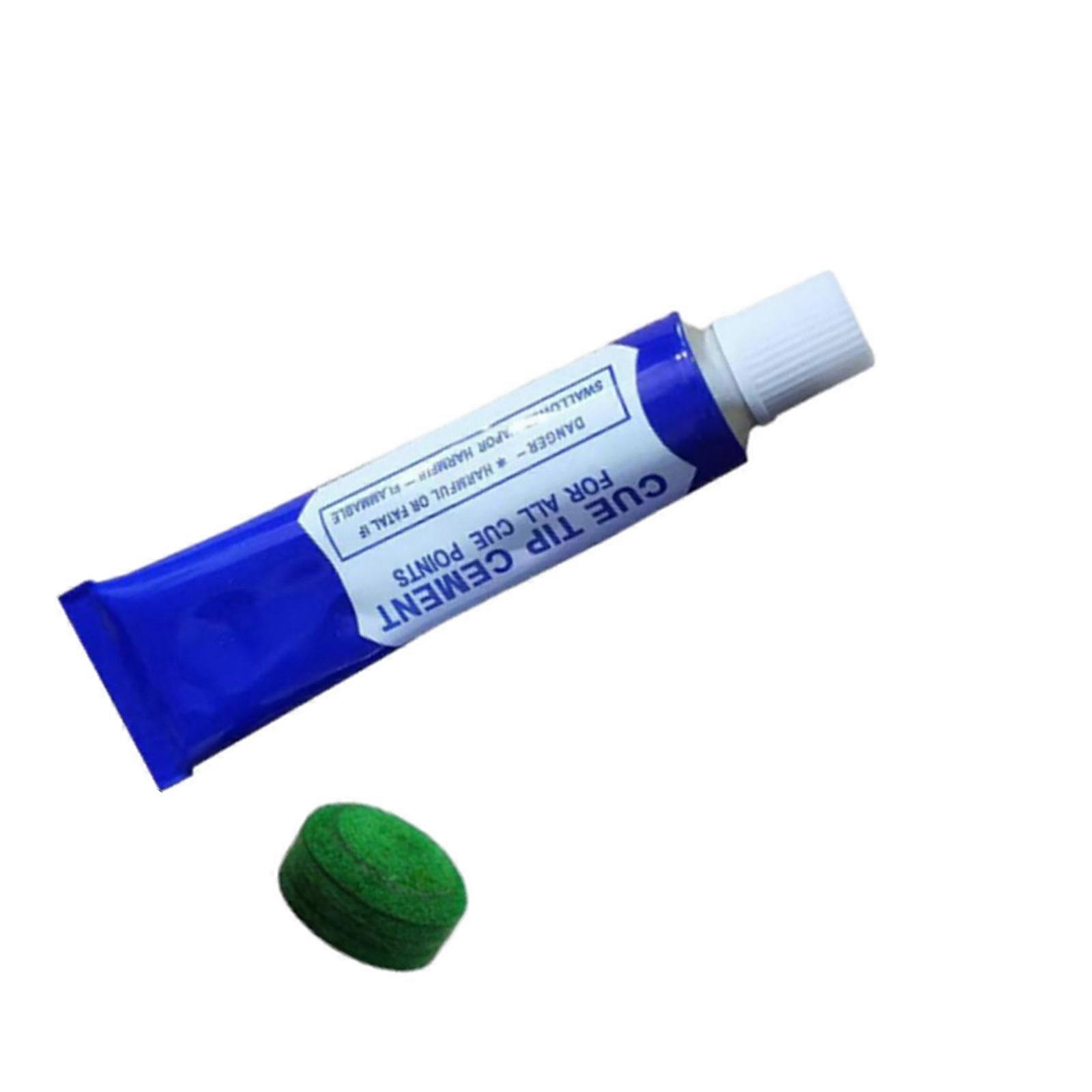 Pool Cue Tip with Cue Tip Glue Pool Stick Tip for Billiards Pool Cue Snooker 9.5mm