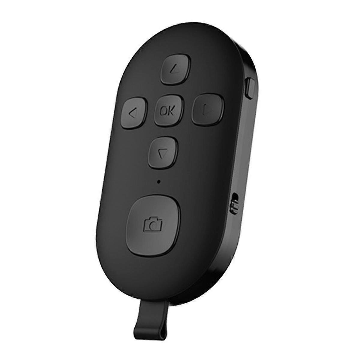Télécommande Bluetooth 5.0 pour téléphone portable, bouton pour déclencheur selfie et rotation de page de livre électronique