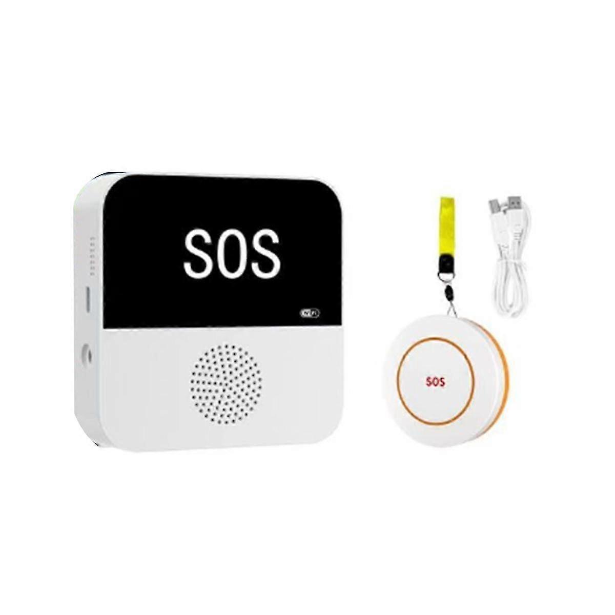 Wireless Wifi Elderly Caregiver Pager Sos Call Button Emergency Sos Alert System For Seniors Patien