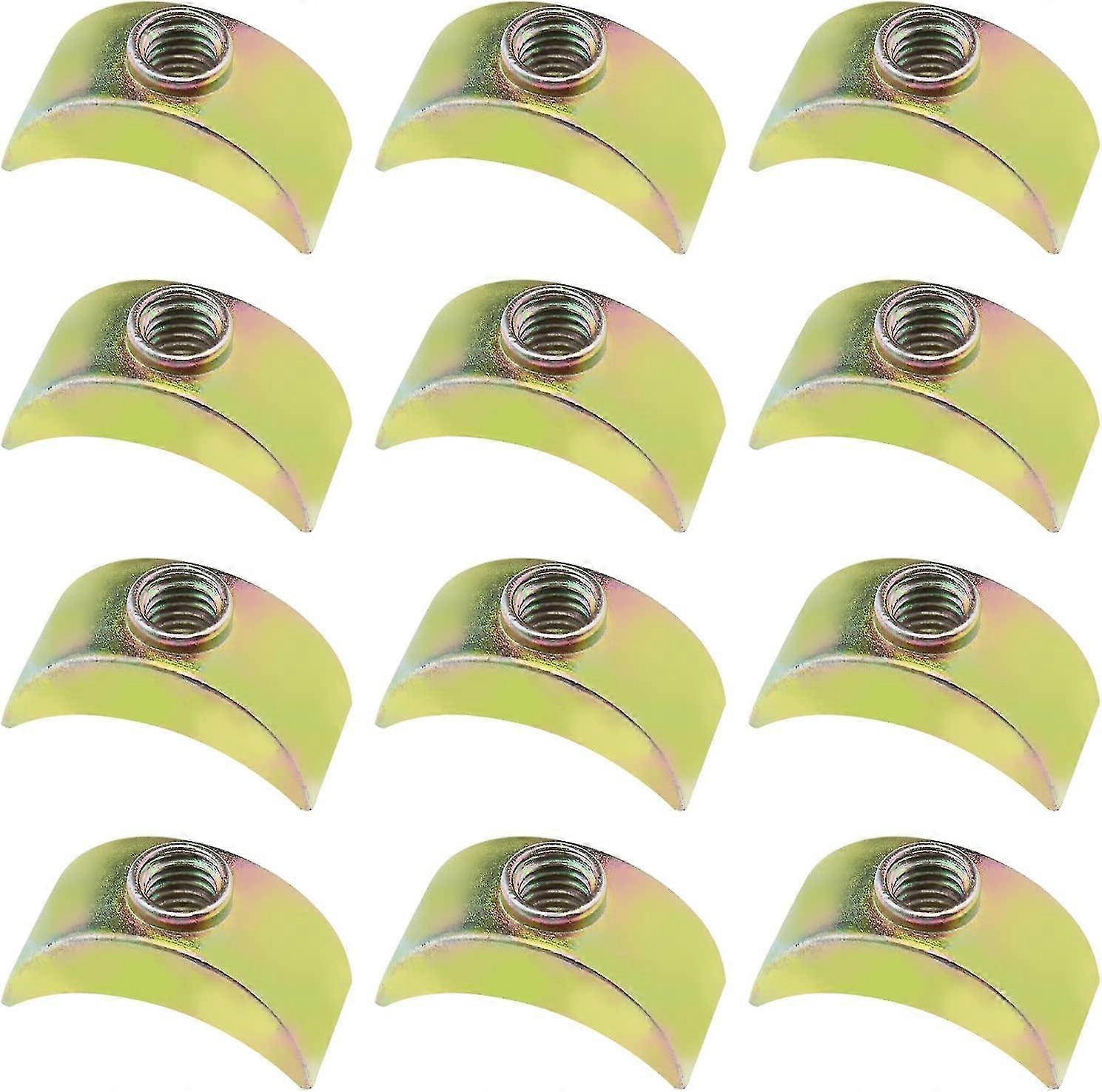 40PCS Half Moon Nuts Furniture Connector Nuts Spacer Washer for Connect Furniture Bed