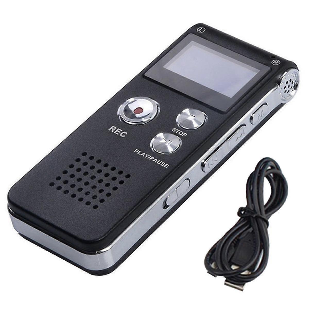 8G Voice Recorder, High-Definition Noise Reduction MP3 Player, Suitable for Meetings and Other Occasions