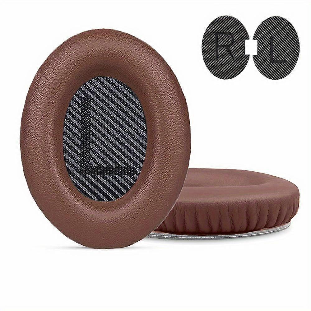 Replacement Ear-Pads For Bose QuietComfort QC 2 15 25 35 Ear Cushions For QC2 QC15 QC25 QC35 QC45 SoundLink/SoundTrue Around-Ear II AE2 Headphones (Bl