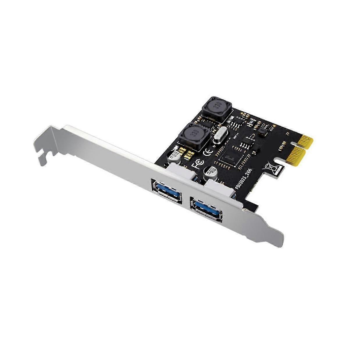 Pci Express X1 To Usb 3.0 5gbps 2-port Type C Expansion Card Hub Adapter Controller For Desktop Pc