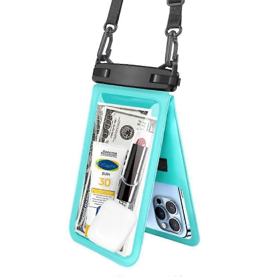 Waterproof Phone Pouch, Triple Protection Universal Cell Phone Case Dry Bag with 2 Pocket, Fully Water Proof Bag Sensitive Screen Touch
