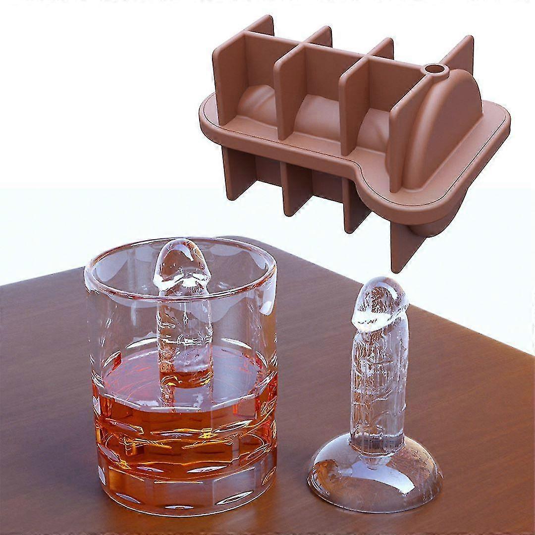 2 pcs Spoof Ice Cube Mold, Adult Prank Ice Cube Mold, Silicone Ice Cube Mold Novelty Party Ice Cubes Maker