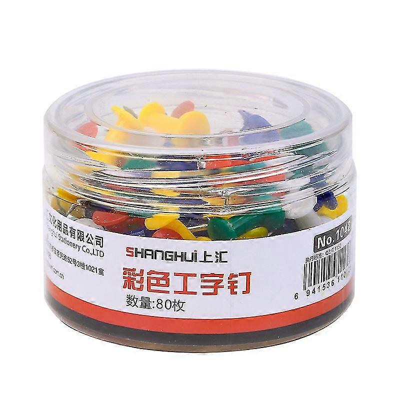 Push Pins, Colorful Translucent, Poster Board, 80 Count