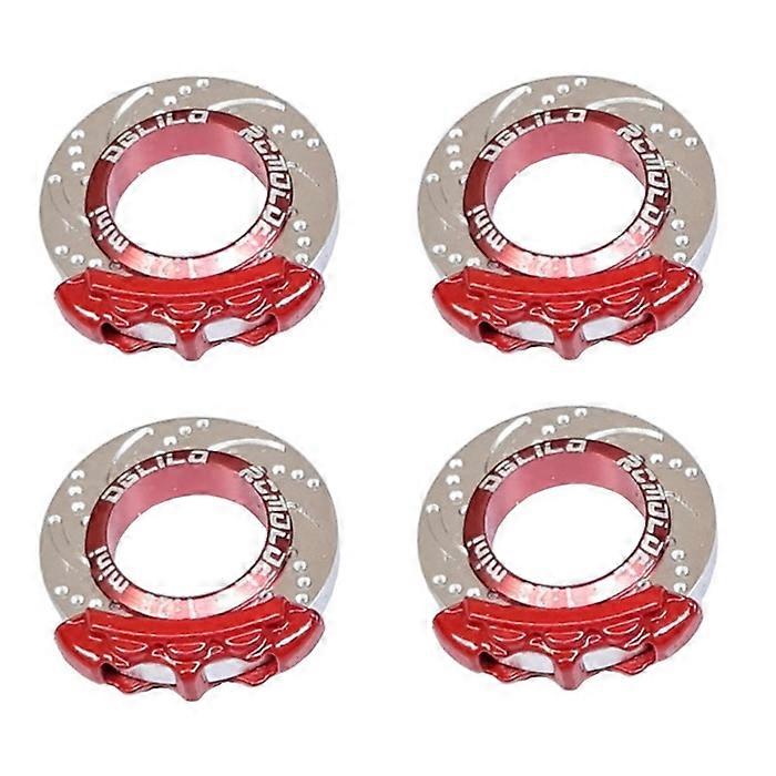 4Pcs Metal Brake Caliper Brake Disc for 1/28 RC Touring Car K969 K989 MINI-Q MINI-Z MINI-D Upgrade