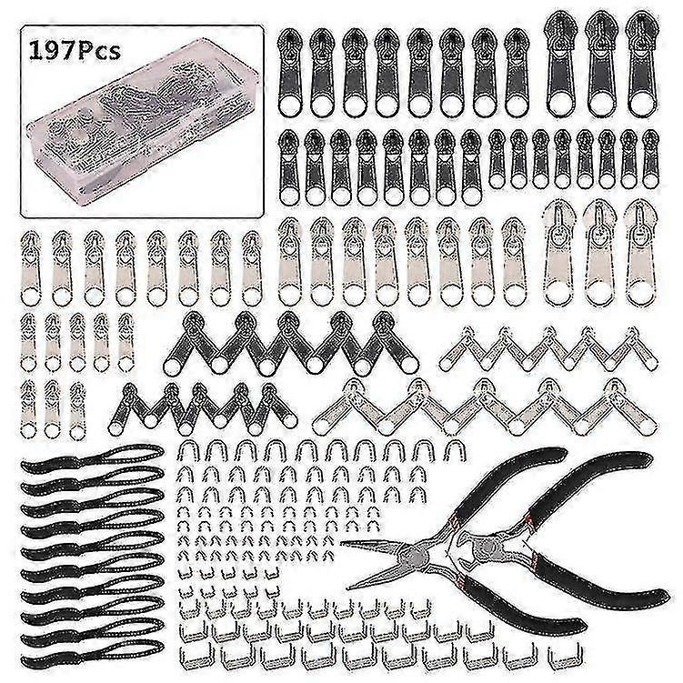 Zipper Repair Kit With Replacement Zippers