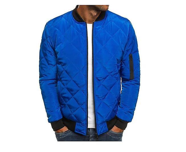 Mens Bomber Jacket Zip Up Slim Fit With Pockets