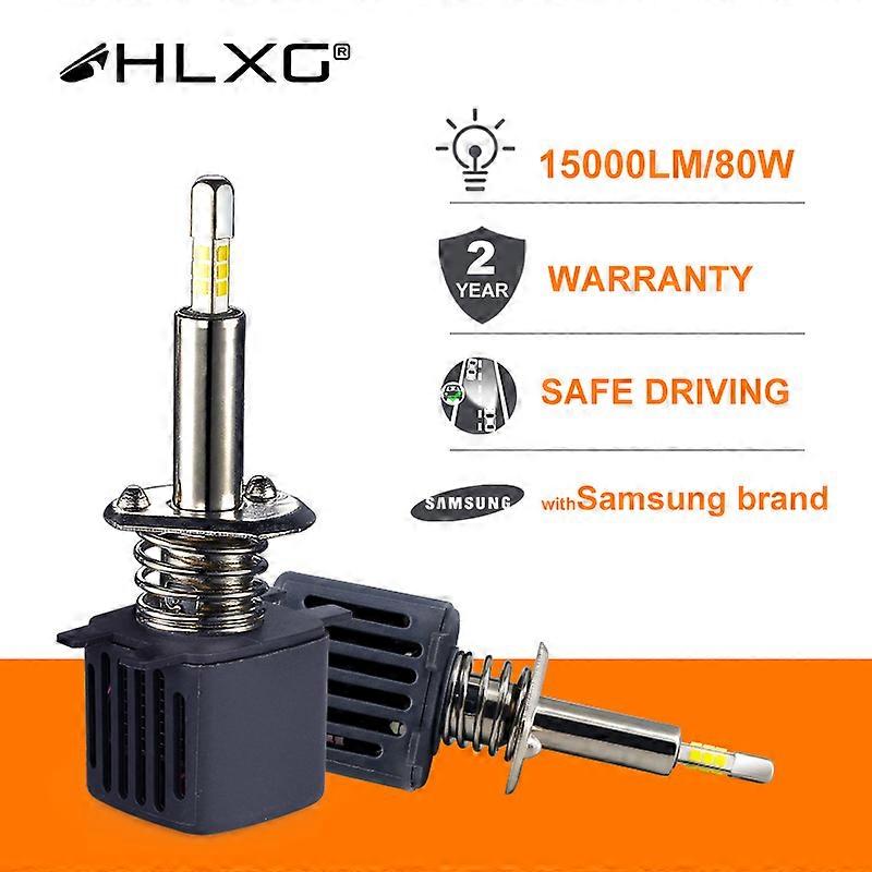 With SAMSUNG CSP Chip H4 Led H7 4 Sides 9005 HB3 LED H11 H8 H1 Bulb Car lights 15000LM 80W 6500k Fog Lights led Automotivo