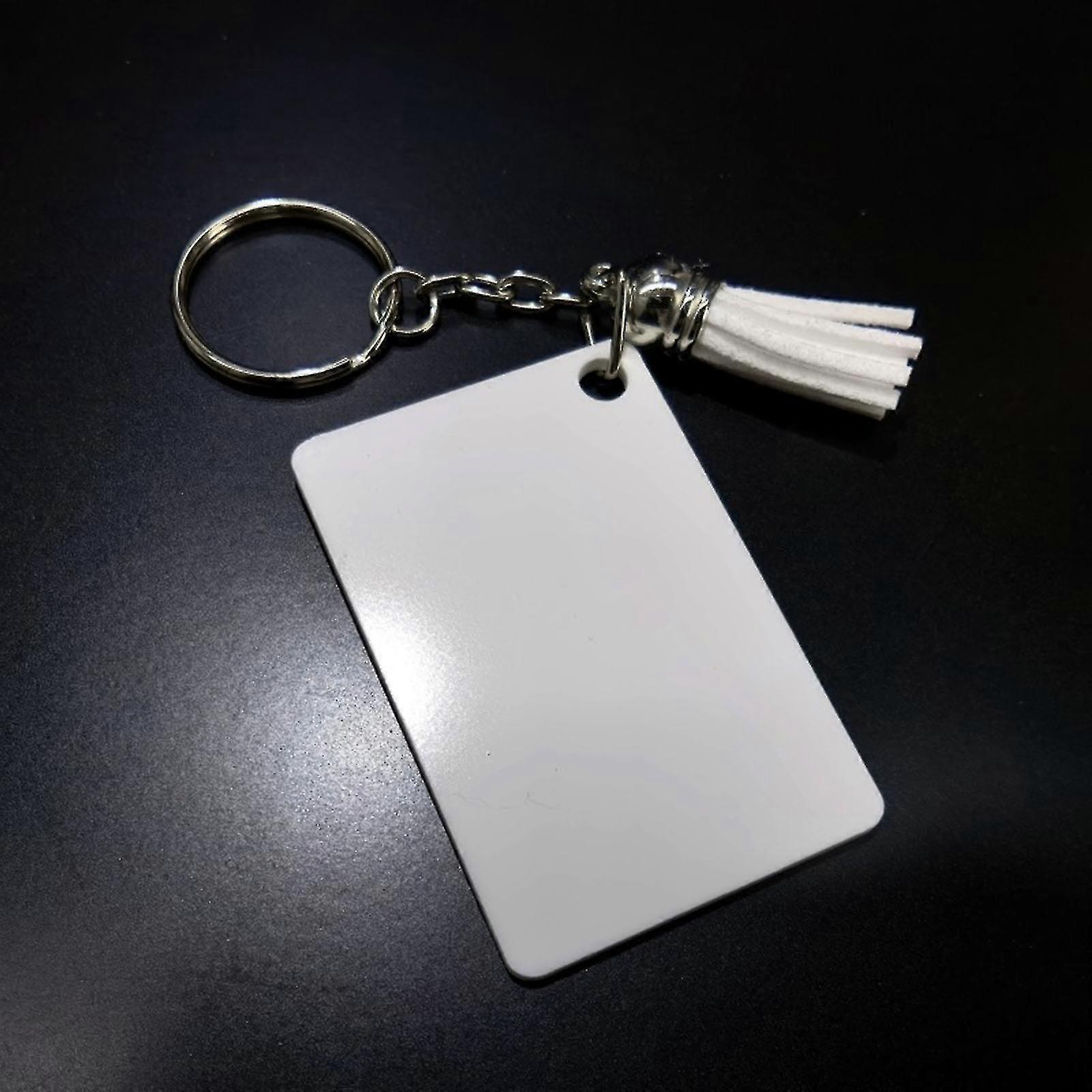Ss Transfer Blank Keychain Double-side Printed Key Tags