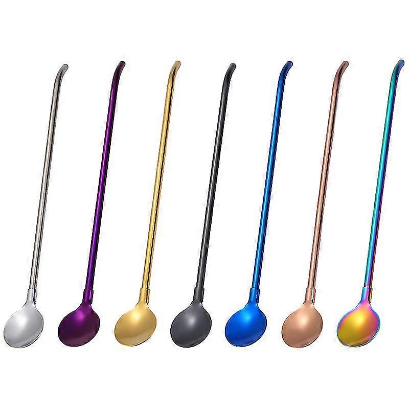 Stainless Steel Straws With Spoon Set
