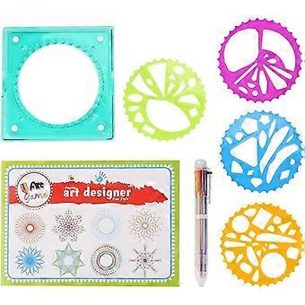 Spirograph Set for, Children Plastic Geometric Ruler Template Spiral Drawing Tool