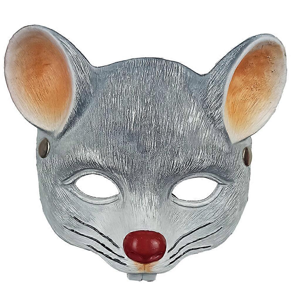 1 pz Maschera di Carnevale 3D Mouse Maschera Partito Copertura Del Viso Cospaly Partito Forniture di Halloween per Bambini AdultiGrigio Chiaro Grig...