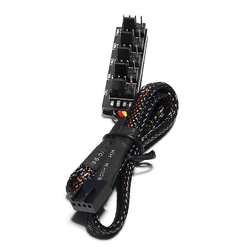 4Pin PWM Fan Hub Computer Temperature Speed Control Board CPU Fan Controller