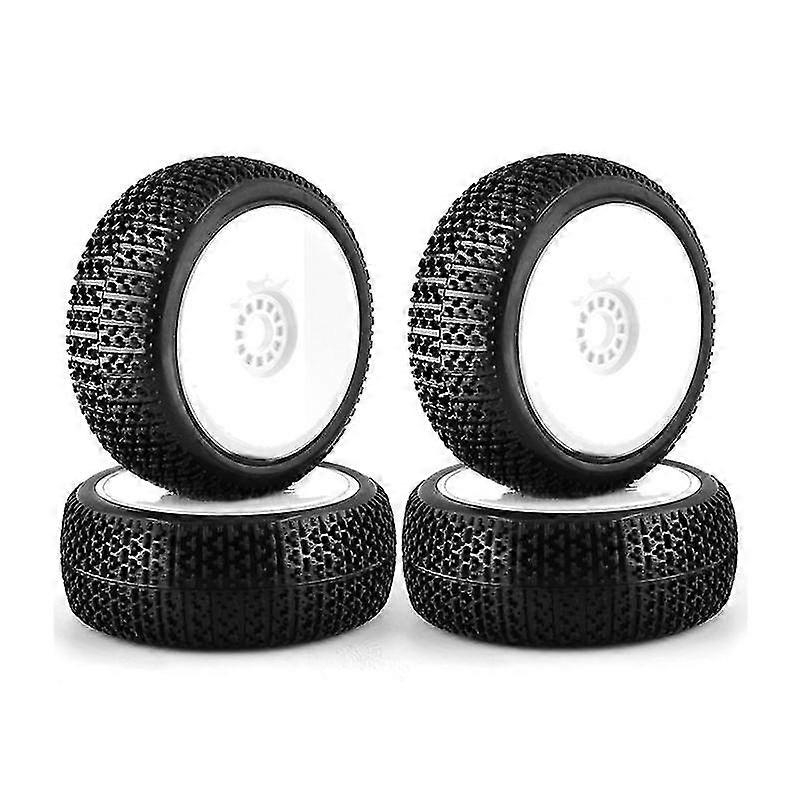 116mm 1/8 Scale Rc Tires 17mm Hex Rc Wheels And Tires For Arrma Redcat Team Losi Vrx ,white