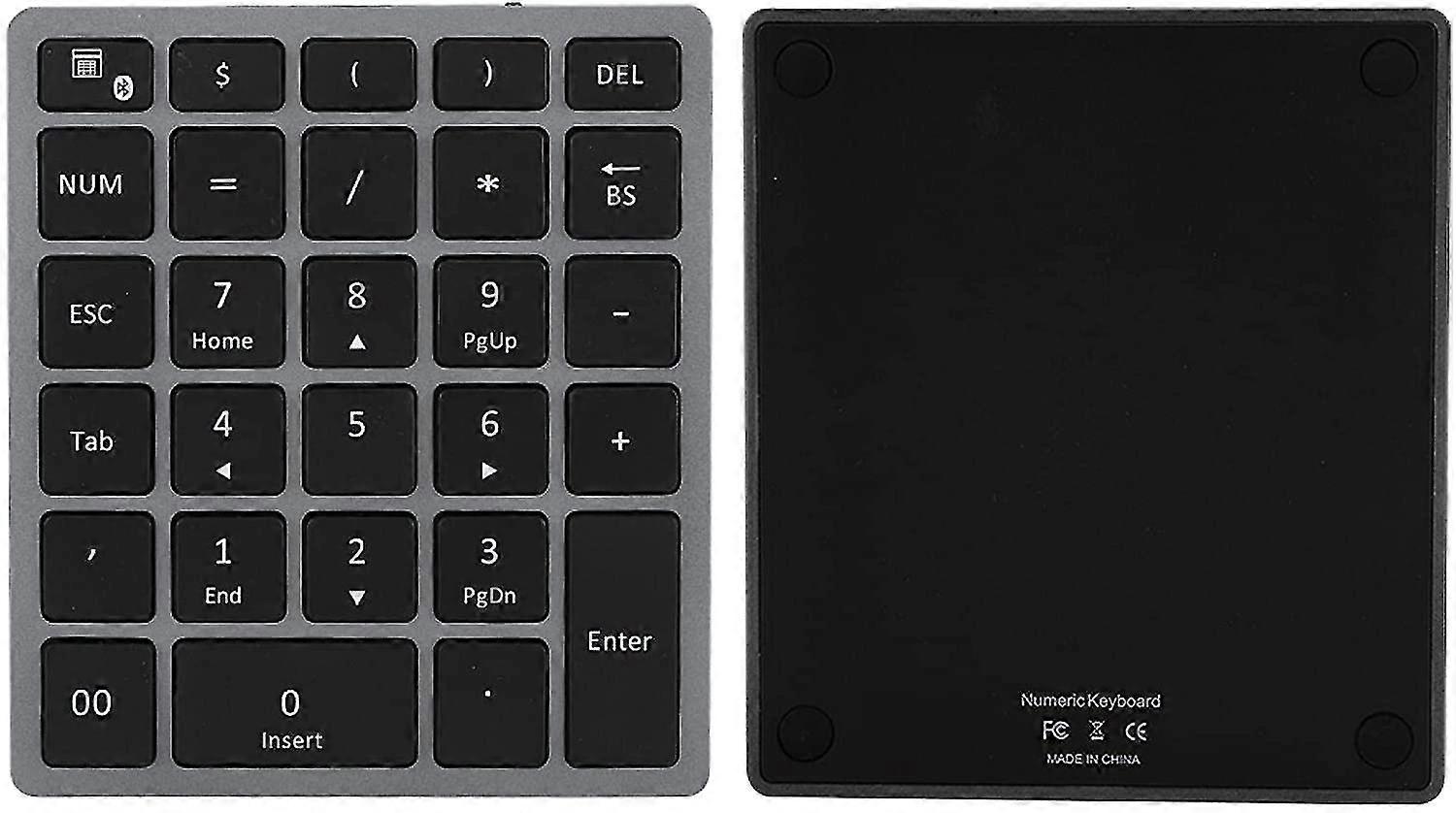 Attoe Mini Numeric Keypad, Bluetooth Numeric Keypad, 28 Keys Computer Keyboard, Ergonomically Dip Angle Design, 350mah Large Battery, Compatible With