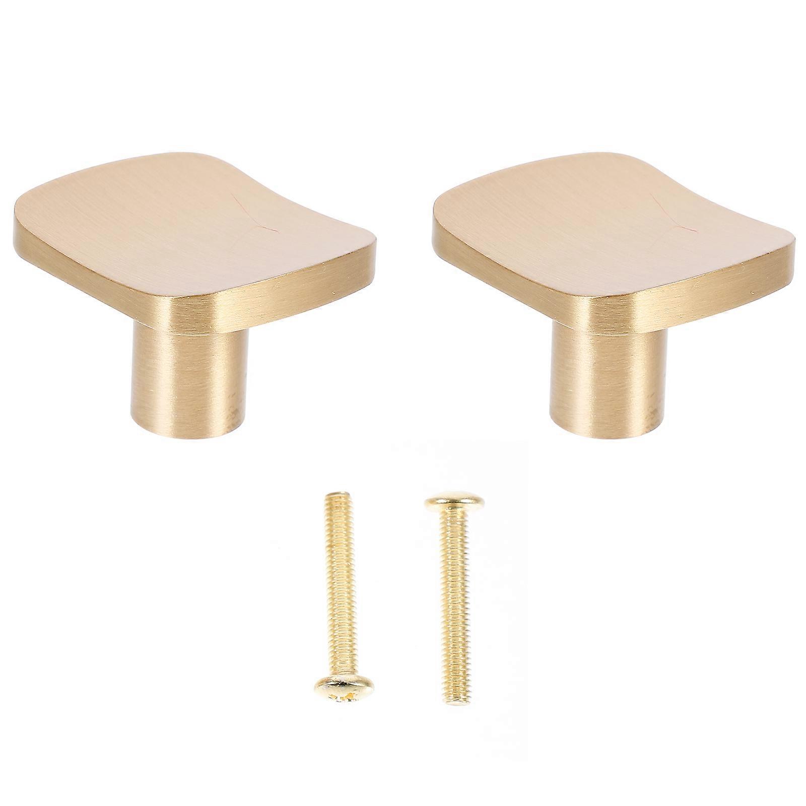 2 Pcs Brass Knobs Wardrobe Drawer Knob Kitchen Door Handles Metal Dresser Knobs Drawer Pulling Handles