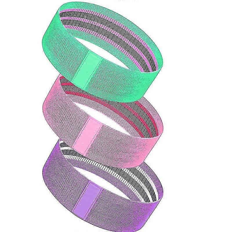 3pcs Resistance Bands Set, For Butt And Legs, Elastic Workout Bands - PW