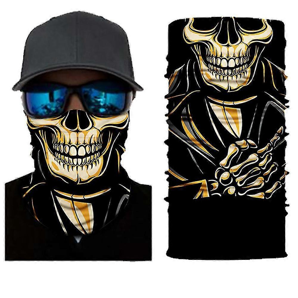 Skull Pattern Snood Neck Tube Ski Bandana