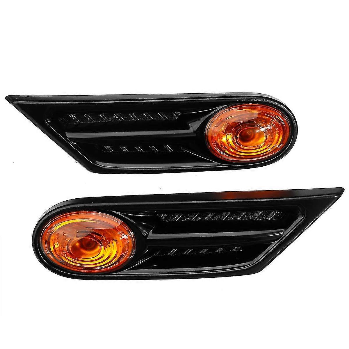 Pair LED Side Marker Light Car Turn Signal Blinker Lamp For BMW MINI COOPER R56 R57 Side Repeater Indicator Lights 63137260202