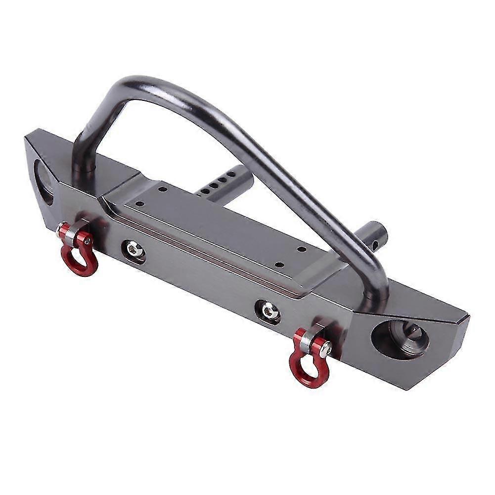Rc auto paraurti anteriore metallo rc parti del modello per assiale scx10 Wrangler 1/10 telecomando cingolato cnc m