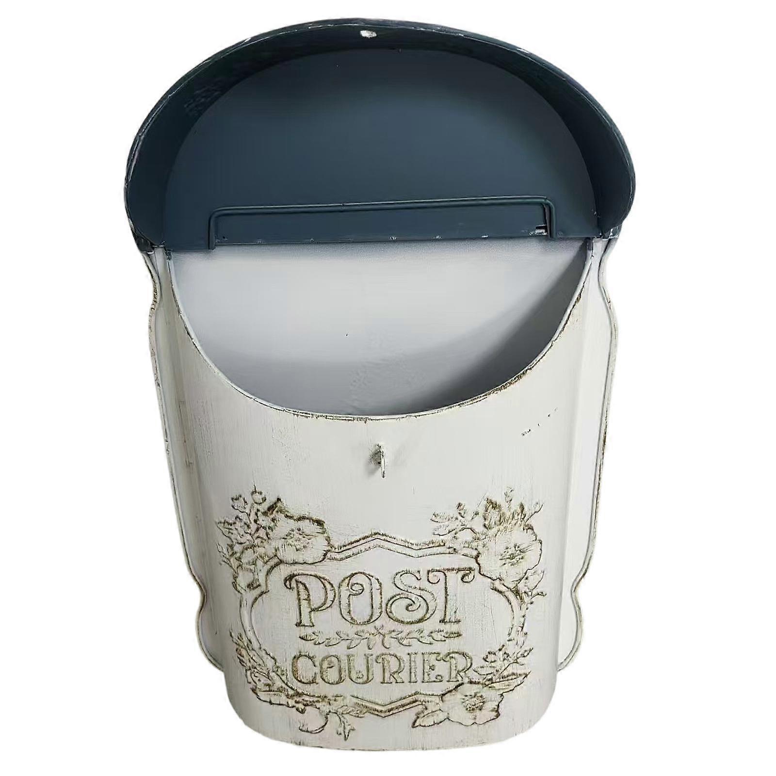 صندوق بريد عتيق صندوق بريد قوي على الحائط جبل صندوق بريد للحديقة خارج البوابة