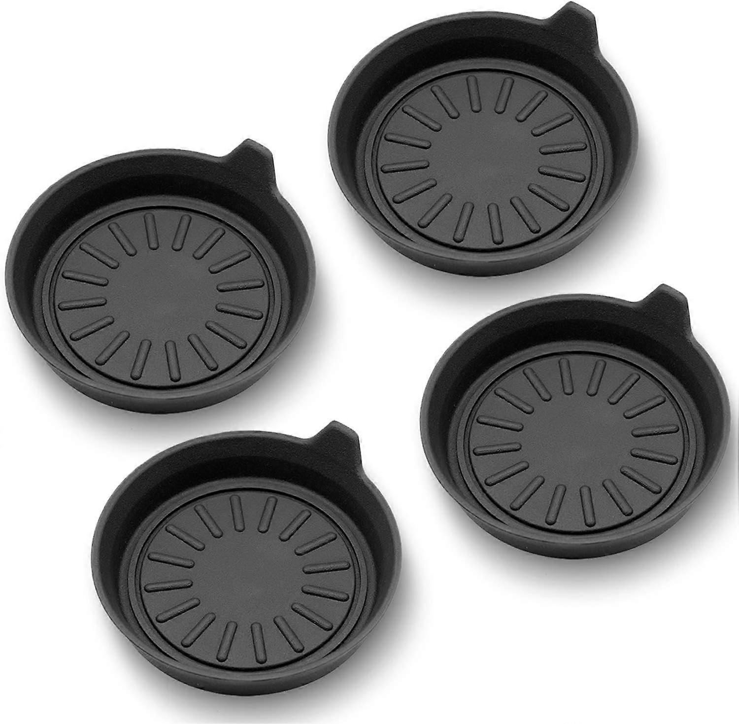Universal Car Coasters Set of 4, Silicone Material, Fits Most Cup Holders, Non-Slip and Easy to Clean