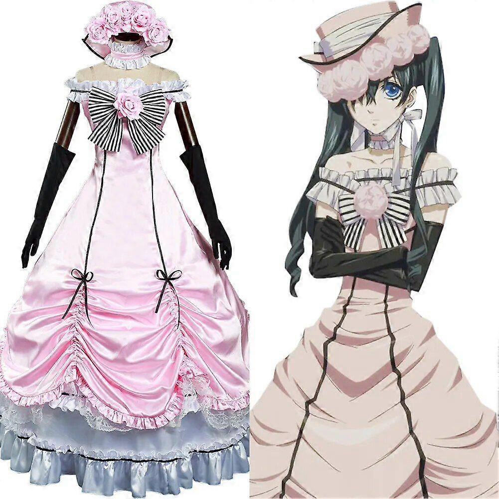 Anime Black Butler Ciel Phantomhive Cosplay Costume Dress Outfits Halloween Carnival Suit