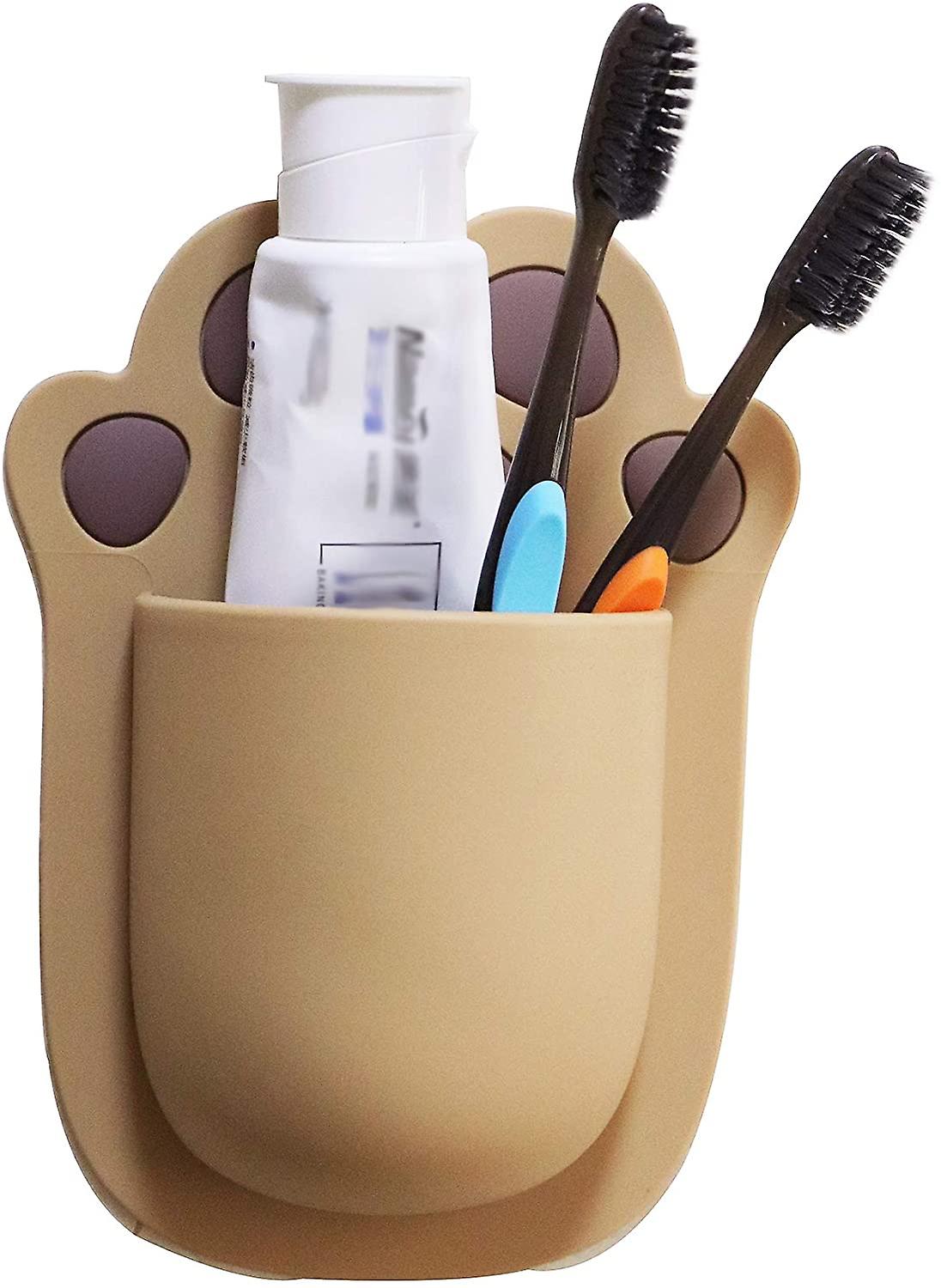 Wall Mounted Silicone Toothbrush Razor Holder