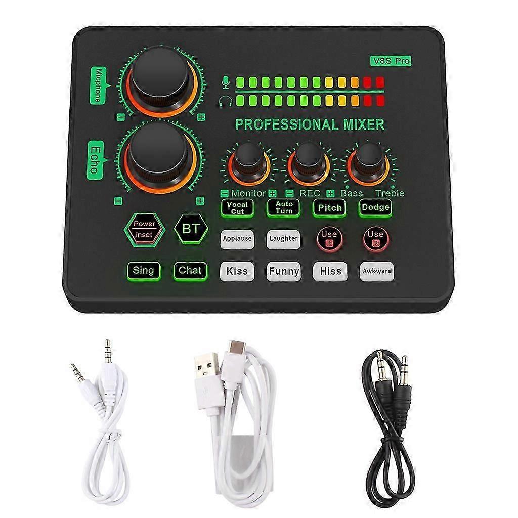 High Fidelitys Sound Mixer Live Sound Card for Studio Streaming Recording